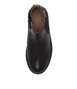 202916 CHELSEA II JNR CK BLACK SILVER DISTRESS LEATHER SYNTHETIC