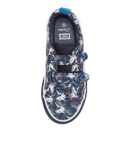 203059 LACHY TOT CK NAVY SHARKS CANVAS