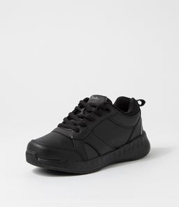HAPPEN JNR LACE E CK BLACK LEATHER