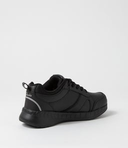 HAPPEN JNR LACE E CK BLACK LEATHER