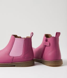 202916 CHELSEA II JNR CK DARK MAUVE LEATHER