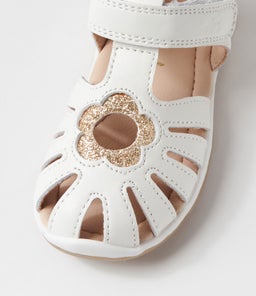 203033 MARIGOLD TOT CK WHITE GOLD GLITTER LEATHER