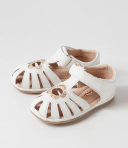 203033 MARIGOLD TOT CK WHITE GOLD GLITTER LEATHER