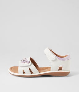 203291 PRIYA JNR CK WHITE LILAC LEATHER