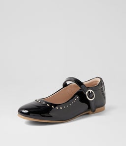 203391 AUBREY JNR CK BLACK PATENT LEATHER