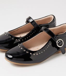 203391 AUBREY JNR CK BLACK PATENT LEATHER