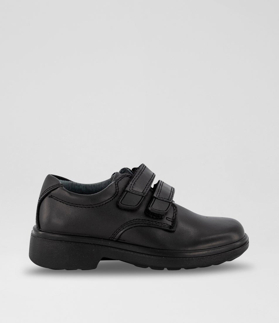 Denver Junior Black Leather Flat Shoes Denver Junior Black Leather Flat Shoes