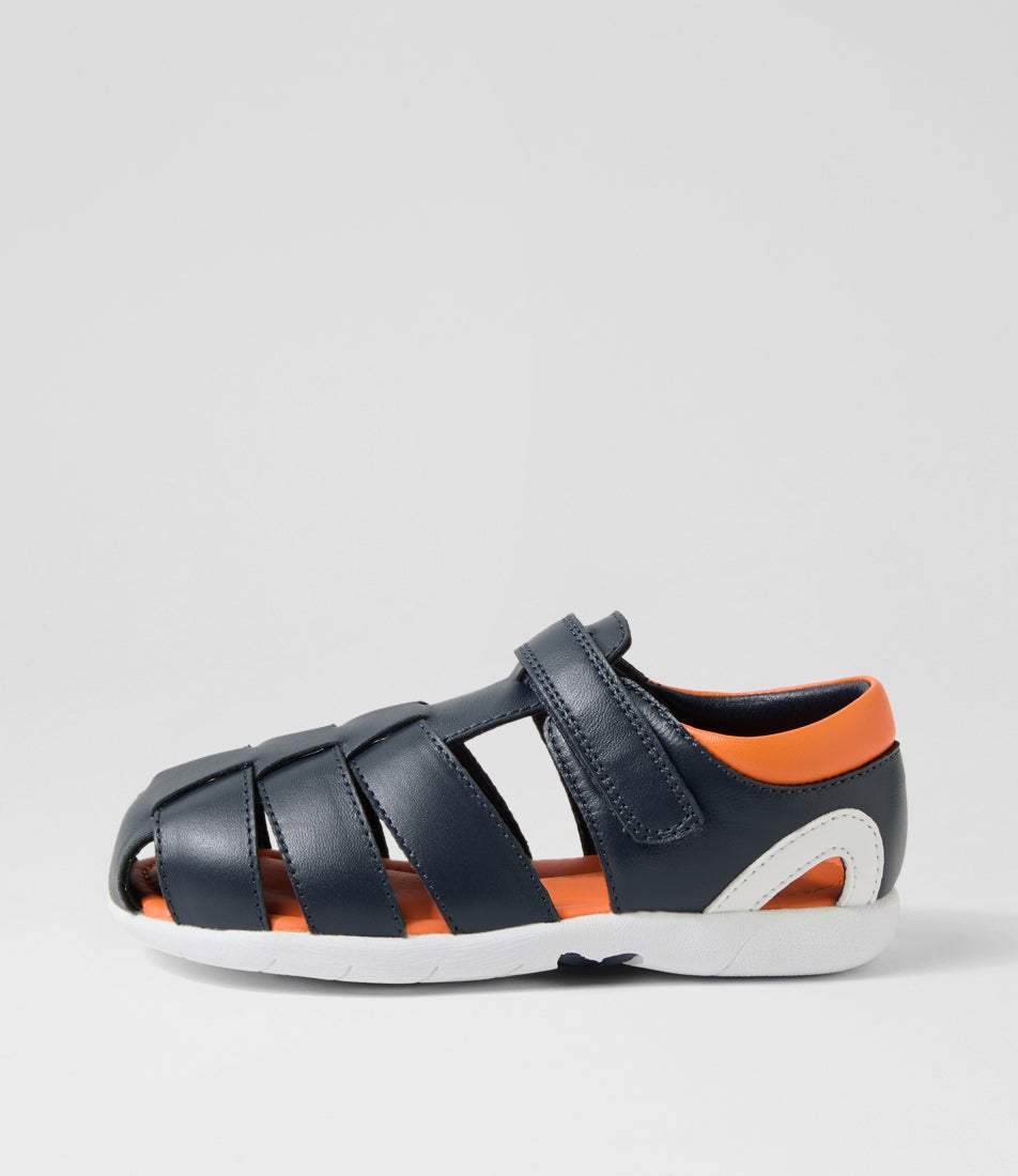 Sonny Toddler Navy Multi Leather Sandals