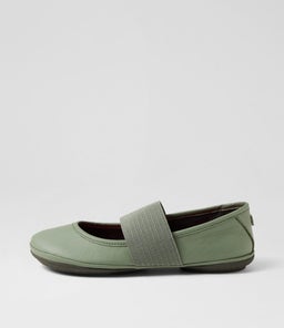 21595 RIGHT NINA CM MEDIUM GREEN LEATHER
