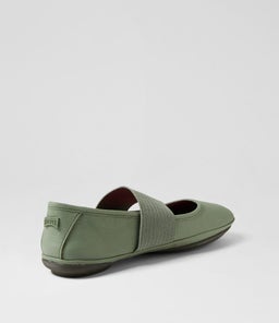 21595 RIGHT NINA CM MEDIUM GREEN LEATHER