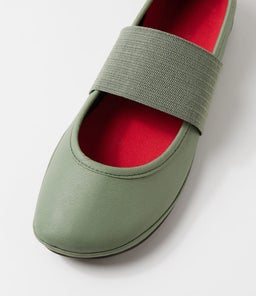 21595 RIGHT NINA CM MEDIUM GREEN LEATHER
