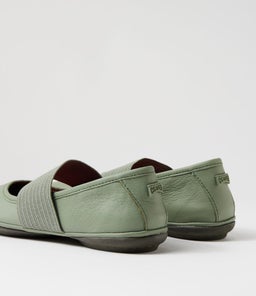 21595 RIGHT NINA CM MEDIUM GREEN LEATHER