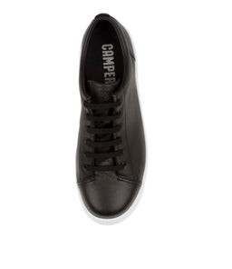 K200508 RUNNER UP CM BLACK WHITE SOLE LEATHER