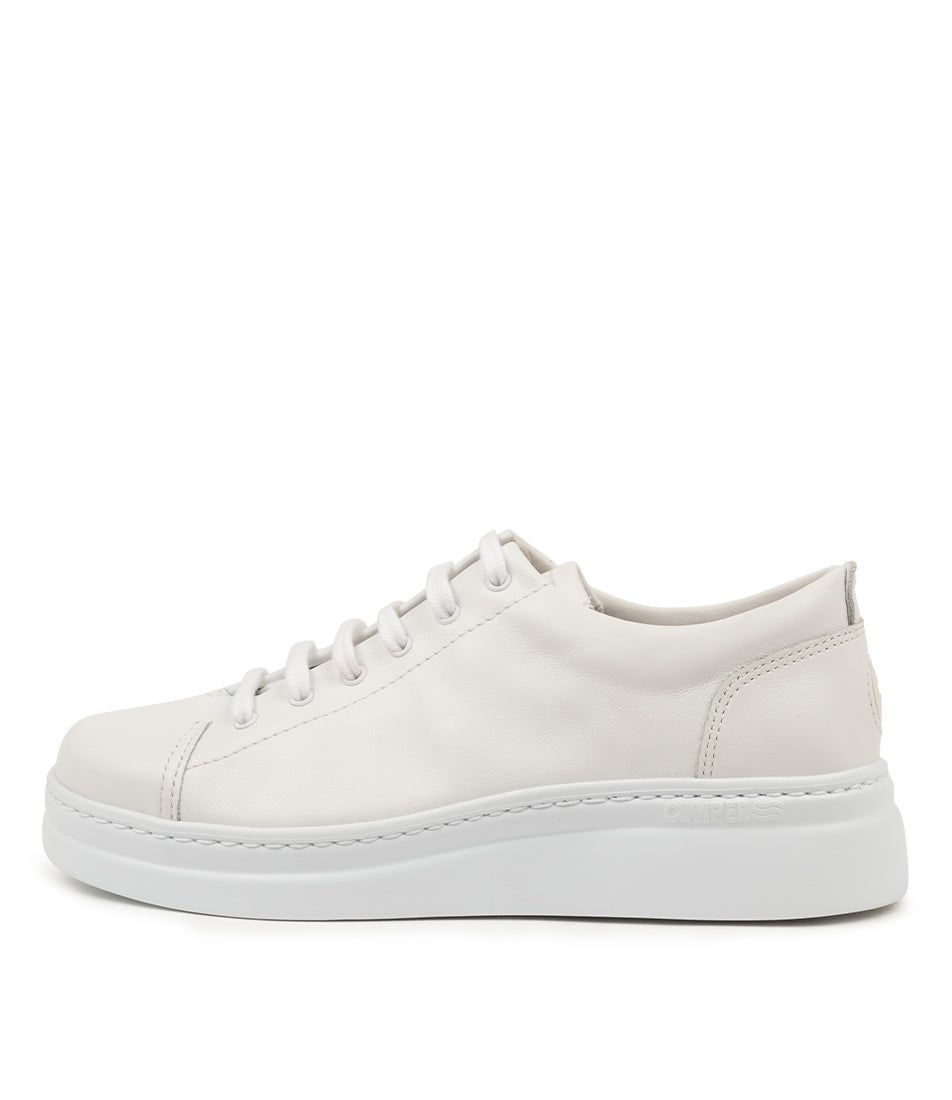 Runner Up White Natural Leather Sneakers