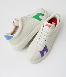 K201311 TWINS CM WHITE NATURAL LEATHER