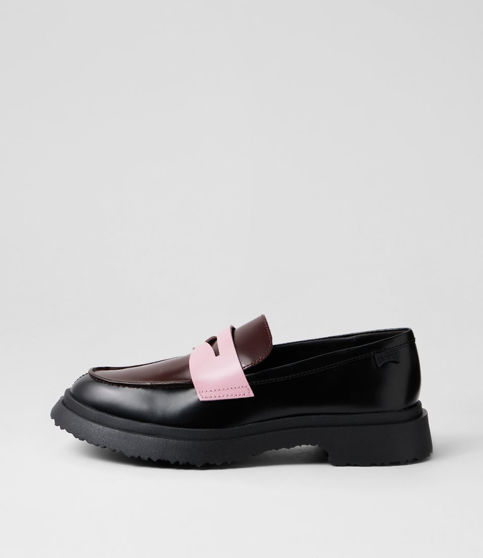 Walden Twins Pink Burgundy Leather Loafers