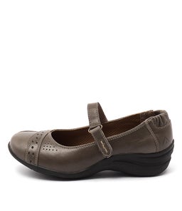 BANNIE DARK TAUPE LEATHER