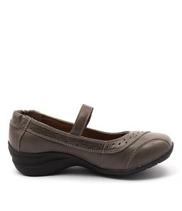 BANNIE DARK TAUPE LEATHER