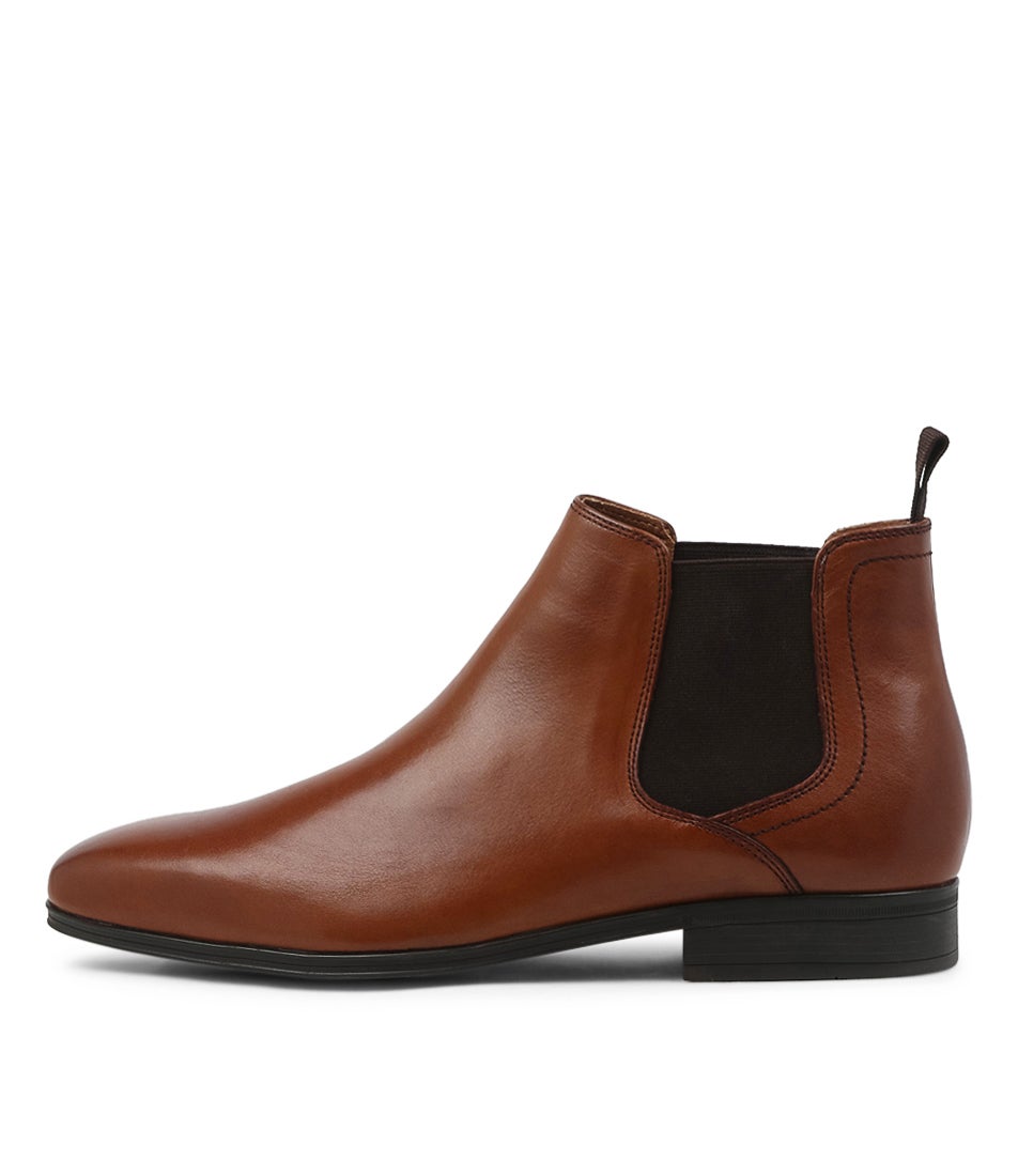 Alpha Cognac Leather Chelsea Boots Alpha Cognac Leather Chelsea Boots
