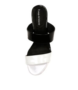 DEKKER WHITE BLACK PATENT LEATHER