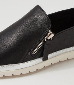 ASHLI DF BLACK SILVER LEATHER