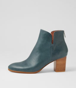 DEITHA DF DK DENIM NATURAL HEEL LEATHER
