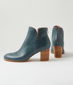 DEITHA DF DK DENIM NATURAL HEEL LEATHER