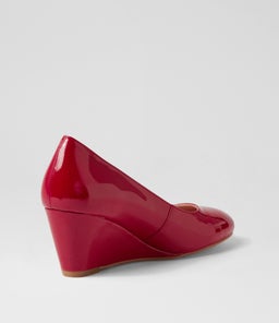 LESPIE DF DEEP RED PATENT LEATHER
