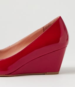 LESPIE DF DEEP RED PATENT LEATHER