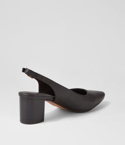 LUCINE DF BLACK BLACK HEEL LEATHER