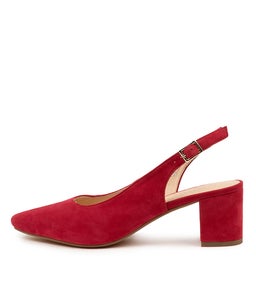 LUCINE DF RED SUEDE