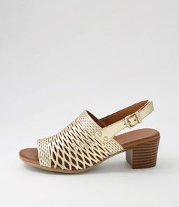 ENNESSA DF PALE GOLD LEATHER
