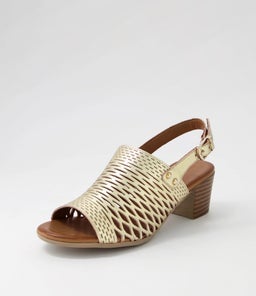 ENNESSA DF PALE GOLD LEATHER
