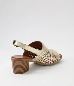 ENNESSA DF PALE GOLD LEATHER
