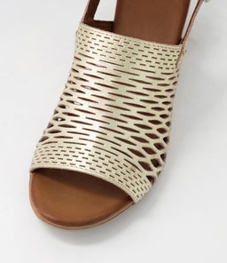 ENNESSA DF PALE GOLD LEATHER