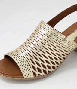 ENNESSA DF PALE GOLD LEATHER