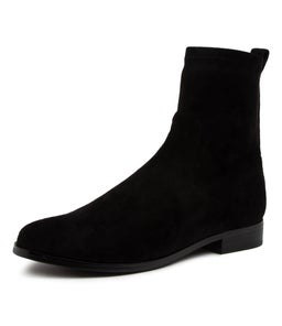 FINKIS DF BLACK STRETCH MICROSUEDE