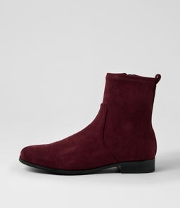 FINKIS DF BURGUNDY STRETCH MICROSUEDE