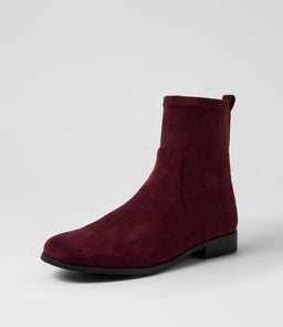 FINKIS DF BURGUNDY STRETCH MICROSUEDE