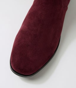 FINKIS DF BURGUNDY STRETCH MICROSUEDE