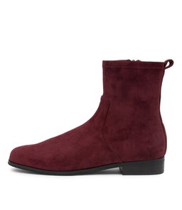 FINKIS DF PLUM STRETCH MICROSUEDE