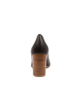 SABENA DF BLACK NATURAL HEEL LEATHER