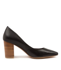 SABENA DF BLACK NATURAL HEEL LEATHER