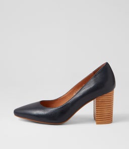 SABENA DF NAVY NATURAL HEEL LEATHER