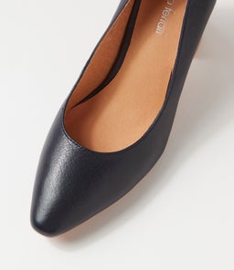SABENA DF NAVY NATURAL HEEL LEATHER