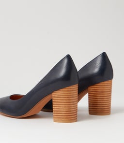 SABENA DF NAVY NATURAL HEEL LEATHER