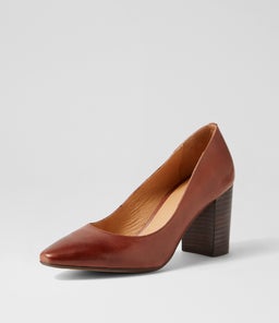 SABENA DF MAHOGANY DK BROWN HEEL LEATHER