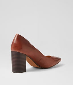SABENA DF MAHOGANY DK BROWN HEEL LEATHER