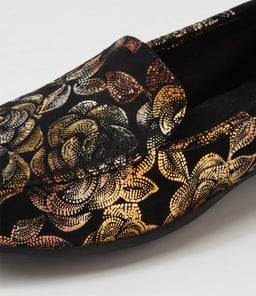 TEMIMIE DF GOLD FLORAL SUEDE