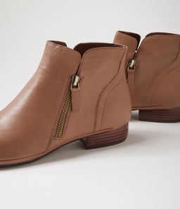 RONELE DF LT CHOC DK BROWN HEEL LEATHER